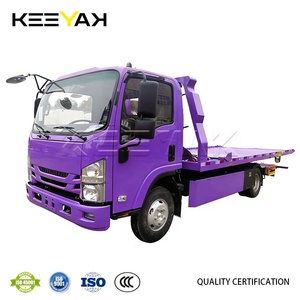 Camion de <span class=keywords><strong>remorquage</strong></span> Isuzu 4X2 OEM personnalisé, camion de <span class=keywords><strong>remorquage</strong></span> NPR à <span class=keywords><strong>plateau</strong></span> basculant, conduite à gauche, camion de dépannage à <span class=keywords><strong>plateau</strong></span> plat pour le sauvetage routier - Product Image 2