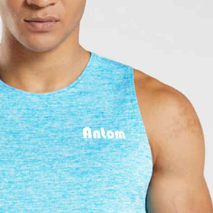 Custom Men Plus Size Knitted Washed Lightweight High Street Style Casual Sports Team Gym Bodybuilding Slim Fitness Tank Tops - Product Image 5