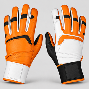 Gants de baseball en cuir de vachette à manchette longue, respirants, durables, avec logo et taille entièrement personnalisables, pour l'entraînement sportif et le frappeur. - Product Image 4