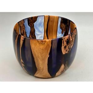 Tazón Hecho a Mano de Resina Epoxi y Madera de Acacia con Diseño de Madera Natural para Decoración de Mesa de Comedor de Boda de Lujo, Uso en Interiores del Hogar - Product Image 1