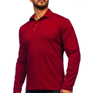 T-shirt à manches longues décontracté, couleur unie, logo personnalisé, t-shirt à manches longues pour homme, vêtements d'automne et d'hiver, coton pour homme - Product Image 2