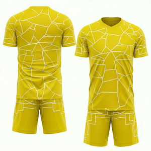 Conjunto de Uniforme de Fútbol Sublimado con Logotipo Personalizado, Uniformes de Entrenamiento de Secado Rápido, Equipación de Club, Estilo Retro, Corte 100% Automatizado - Product Image 3