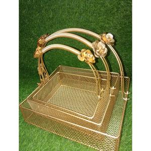 Indian Style Luxury Baskets & Bins With Rose Handles Eco Friendly Metal Custom <b>Gift</b> Hamper <b>Sets</b> <b>Cheap</b> Price - Product Image 4