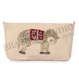 New Arrival BRAZEAL STUDIO Velvet Fashion Designer Women Single Beaded Geometric Pattern Shoulder Clutch Purse Cover Daily Life - Product Image 1