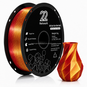 Filamento PLA de Seda Rojo-Dorado 1.75mm 1kg, Brillo Metálico, Filamento para Impresora 3D, Venta al Por Mayor - Product Image 1