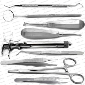 Dental Implant Surgical Locking Basic Oral Surgery <b>Kit</b> Forceps Elevators and Needle Holder Stainless Steel Dentistry Instrument - Product Image 1
