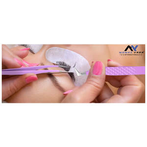 Pince à épiler pour extensions de cils, volume précis, poignée diamant de luxe, pointe en fibre, lot de 4, haute qualité, pince à épiler pour sourcils, beauté - Product Image 5