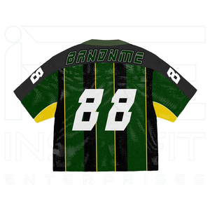 Camiseta Deportiva Personalizada de Malla de Poliéster con Diseños Sublimados, Estilo Retro, Roja, para Club de Fútbol Americano - Product Image 4