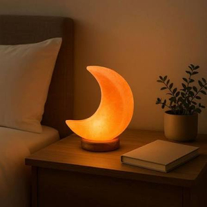 Luxury Himalayan <b>Moon</b> Salt Lamp Premium Hand Finished <b>Crystal</b> Home Décor Light with Personalized Logo OEM Manufacturing Services - Product Image 5