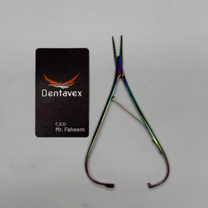 ที่จับเข็มเดนทาวีกซ์ เรนโบว์ มาติเยอ แบบสปริง ทำจากสแตนเลส ใช้สำหรับเย็บแผลในงานศัลยกรรมกระดูกและทันตกรรม - Product Image 2