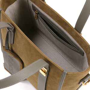 Nuevo Bolso de Mano para Mujer, Textura de Gamuza, Cuero PU, Viene con Cartera, Bolso de Marca de Diseñador - Product Image 6