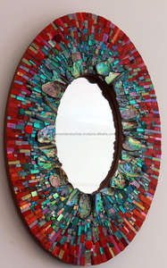 Modern Style Handmade <b>Mosaic</b> Glass Wall <b>Mirror</b> Export Quality for Hotel Restaurant Bathroom Wall Decoration from India - Product Image 3