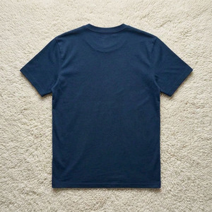 Camiseta con Logotipo Personalizado para Hombre, Azul Oscuro, 100% Algodón, Estilo Urbano, Venta al Por Mayor, Camiseta Blanca Extra Grande para Personalizar con la Marca - Product Image 3