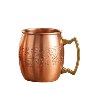 Medium Size Metal Handle <b>Large</b> Selling Copper <b>Mug</b> Drinkware Cocktail Serving <b>Mug</b> for Home Metal Julep Cup for Crushed Ice - Product Image 4