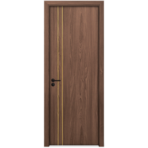 Porte WPC de 40 mm d'épaisseur au design populaire du Moyen-Orient avec surface à grain de bois pour hôtel et villa - Product Image 1