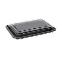 Vente chaude 32oz 947ml boîte en plastique pliable transparente personnalisable joint étanche emballage industriel pour les nouilles alimentaires Sushi gelée sucre