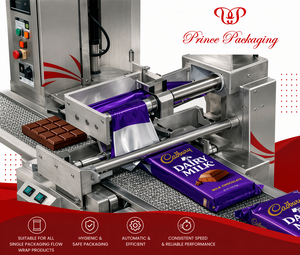 เครื่องบรรจุภัณฑ์แบบกำหนดเองสำหรับโรงงาน บรรจุภัณฑ์แบบ Flow Pack สำหรับโปรตีนบาร์ พลังงานบาร์ บิสกิต และช็อกโกแลตบาร์ - Product Image 2