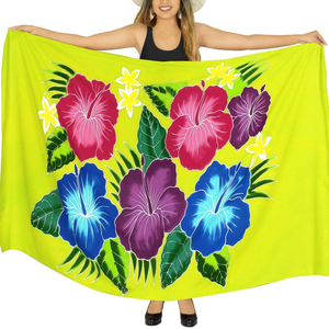 Falda natural con estampado liso, falda de playa, falda de temporada de otoño, estilo casual, pareo de playa, ropa de playa de verano, bikini koreansleeved - Product Image 1