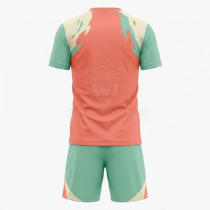 Uniforme de Fútbol Moderno para Hombre, Conjunto de Camiseta y Pantalones Cortos, Poliéster Ligero y Transpirable, Diseño de Color Personalizado - Product Image 3