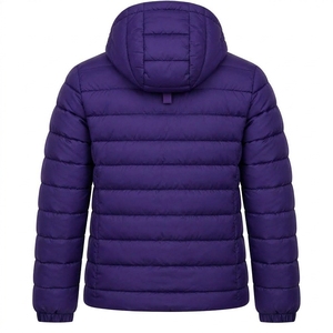 Veste matelassée à capuche pour homme, couleur violette, chaude, imperméable, légère, pour l'hiver et les activités de plein air, One Apex - Product Image 2