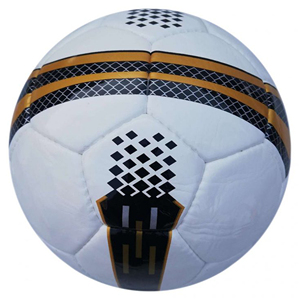 Soccer Ball Official Size 5 Training Durable <b>White</b> <b>Black</b> Gold Pattern Inflated Packing Customized LOGO - Product Image 5