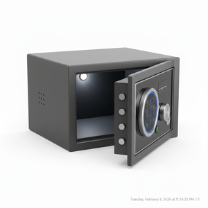 Coffre-fort électronique numérique pour chambre d'hôtel avec clavier et accès par carte pour fournitures hôtelières et accessoires de salon - Product Image 3