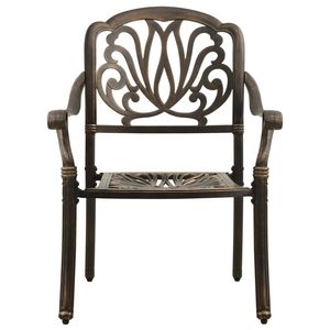 3-Piece Cast Aluminum Bronze Bistro Set for <b>Patio</b> <b>Doors</b> Durable Outdoor Furniture - Product Image 5