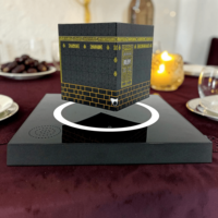 Hadiah Islami Sempurna untuk Pecinta Idul Fitri & Haji: Ka'bah Plastik Mengambang dengan Lampu LED, Aplikasi Penerjemah & Pengulangan Al-Quran, Kontrol via Aplikasi