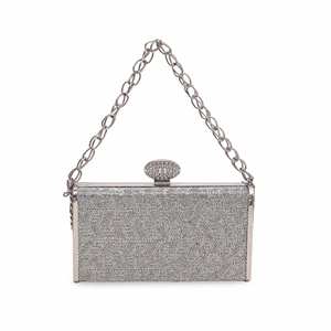 Women's <b>Silver</b> Bridal <b>Clutch</b> P15561 - Product Image 3
