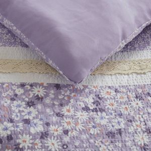 Full/Queen Seersucker <b>Comforter</b> <b>Set</b> with 5 Throw Pillows 5 PCS Premium Bedding Ensemble - Product Image 3