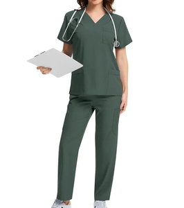 Professional <b>Doctors</b> Nurses Scrubs <b>Set</b> Summer Hospital Uniform Jogger Fit Summer Medical Scrubs Uniform <b>Set</b> Unisex Nursing - Product Image 6