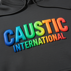 Custom Premium 3D Puff Print Hoodie Heavyweight 500GSM Men Women Oversized Kangaroo Pocket Drop Shoulder Thick Sweatshirt - Product Image 2