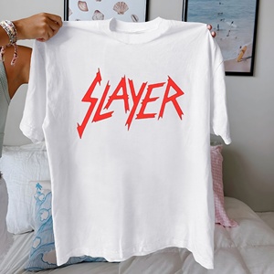 T-<span class=keywords><strong>shirt</strong></span> comoda in puro cotone da donna <span class=keywords><strong>SLAYER</strong></span> - Product Image 1