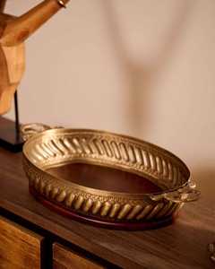 Top Design Modern Rectangle Marble <b>Serving</b> Plate with <b>Gold</b> Handles Minimalist Design Durable Dish Export Quality - Product Image 5