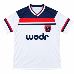 Maillot de football personnalisé à col en V, maillot de football sur mesure, sublimé, respirant, séchage rapide, uniforme d'équipe, vente en gros - Product Image 1