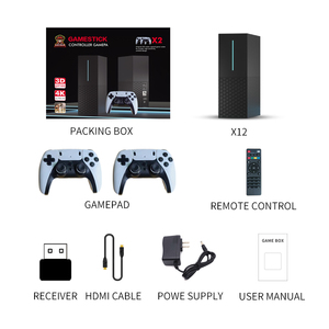 Consola <span class=keywords><strong>de</strong></span> Videojuegos X12 con Controles Inalámbricos <span class=keywords><strong>de</strong></span> 2.4G, Consola <span class=keywords><strong>de</strong></span> Juegos Retro 4KHD <span class=keywords><strong>para</strong></span> TV, 50 Emuladores, Más <span class=keywords><strong>de</strong></span> 50000 Juegos <span class=keywords><strong>para</strong></span> GBA/DC - Product Image 2