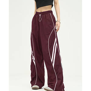 Pantalones formales de poliéster para mujer con cordón, estilo holgado, elegantes, personalizados, tipo cargo, informales - Product Image 5