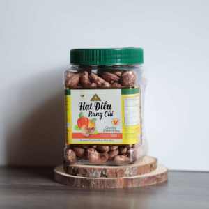 เม็ดมะม่วงหิมพานต์เวียดนามคั่วแบบไม่ปอกเปลือก ออร์แกนิค เกรดพรีเมียม W180 เนื้อเนียนนุ่ม 500 กรัม บรรจุในกระปุกทรงเหลี่ยม ยี่ห้อโรงงานตงฟู่ ข้อเสนอพิเศษ - Product Image 1