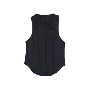 Camiseta sin mangas de algodón pesado de alta calidad para hombre, camiseta sin mangas acanalada con tirantes de gimnasio personalizada, corte cuadrado, deporte muscular transpirable - Product Image 1