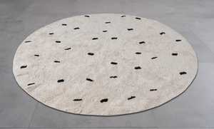 Round Modern Cotton Rug Tufted Anti-Slip Cushioned Soft Floor <b>Mat</b> for Living Room Bedroom Hotel - Product Image 2