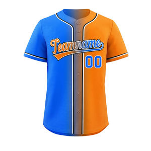 Maillot de baseball respirant unisexe grande taille à manches courtes, anti-humidité, séchage rapide, UPF 50, design personnalisable pour activités intenses - Product Image 4