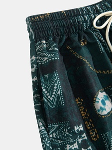 Men's Relaxed Fit Casual <b>Shorts</b> Streetwear Drawstring Elastic Waist Lightweight Summer Style Wholesale <b>Shorts</b> For Men OEM Print - Product Image 4