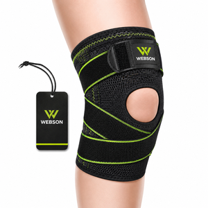 ผ้าพันเข่ายกน้ำหนัก WABSON SPORT แบบยืดหยุ่น พร้อมแถบตีนตุ๊กแก ป้องกันอย่างมืออาชีพ สวมใส่สบาย ขายส่ง - Product Image 3