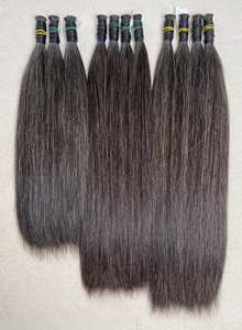 ผมต่อสีเทาธรรมชาติแบบเป็นมัด  ผมแท้เวียดนาม 100% ไม่ผ่านการแปรรูป  แบบไม่ใช่เรมี่  ซุปเปอร์ดับเบิ้ลดรอน  ผมดิบแบบเป็นมัด ผมตรง - Product Image 3