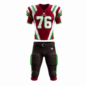 Uniforme de Fútbol Americano al Por Mayor de Alta Calidad y Bajo Precio, 100% Poliéster, Absorbente de Humedad, Secado Rápido, Elástico en Cuatro Direcciones, Unisex - Product Image 3