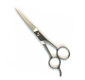 Mustache Trimming Scissors Salon Beard Hair Cutting Scissors Mirror Polish Straight <b>Edge</b> Blade Stainless Steel Right Baber - Product Image 6