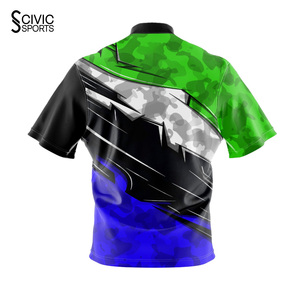 เสื้อโบว์ลิ่งแบบพิมพ์ลายตามสั่ง ขายส่งราคาพิเศษ ระบายอากาศได้ดี แห้งเร็ว ใส่ได้สองด้าน ไซส์ใหญ่ - Product Image 6