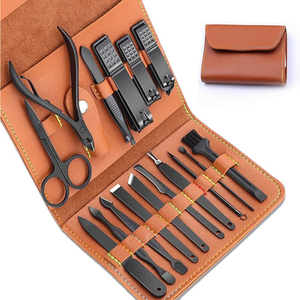 Professional Stainless Steel <b>Manicure</b> <b>Kit</b> with 10-in-1 Nail Clipper Customizable for Home Salon & Travel-Compact Carry Case - Product Image 1