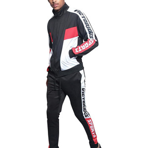 Men's Color block Stripe Tracksuits <b>Sets</b> - Product Image 1