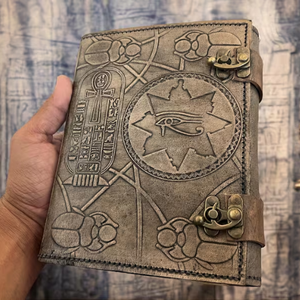 Diario de Tapa Dura de Cuero Grimoire A5, Libro de Hechizos de la Momia de Hamunaptra, Accesorio Vintage - Product Image 5